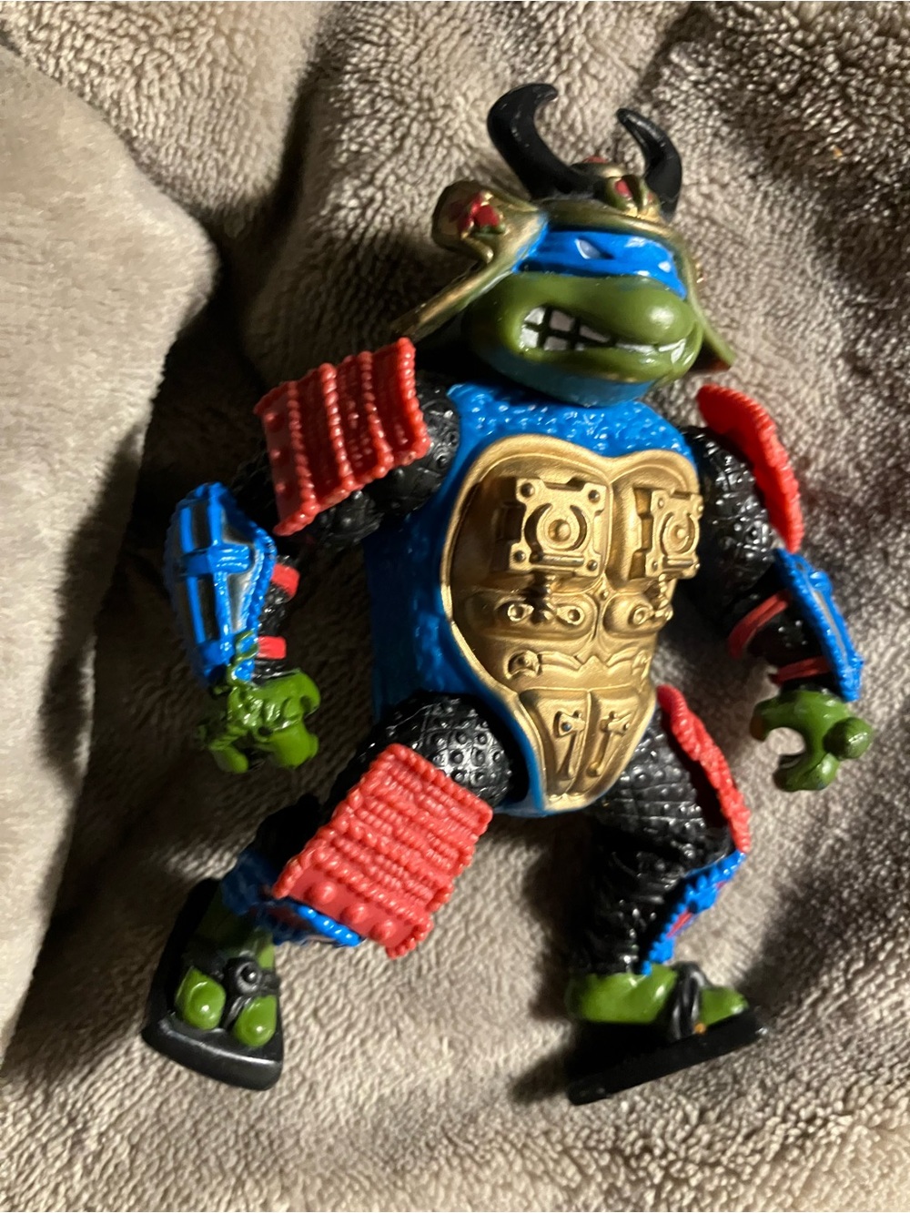 1990 Playmates Teenage Mutant Ninja Turtles Leo The Sewer Samurai Action Figure
